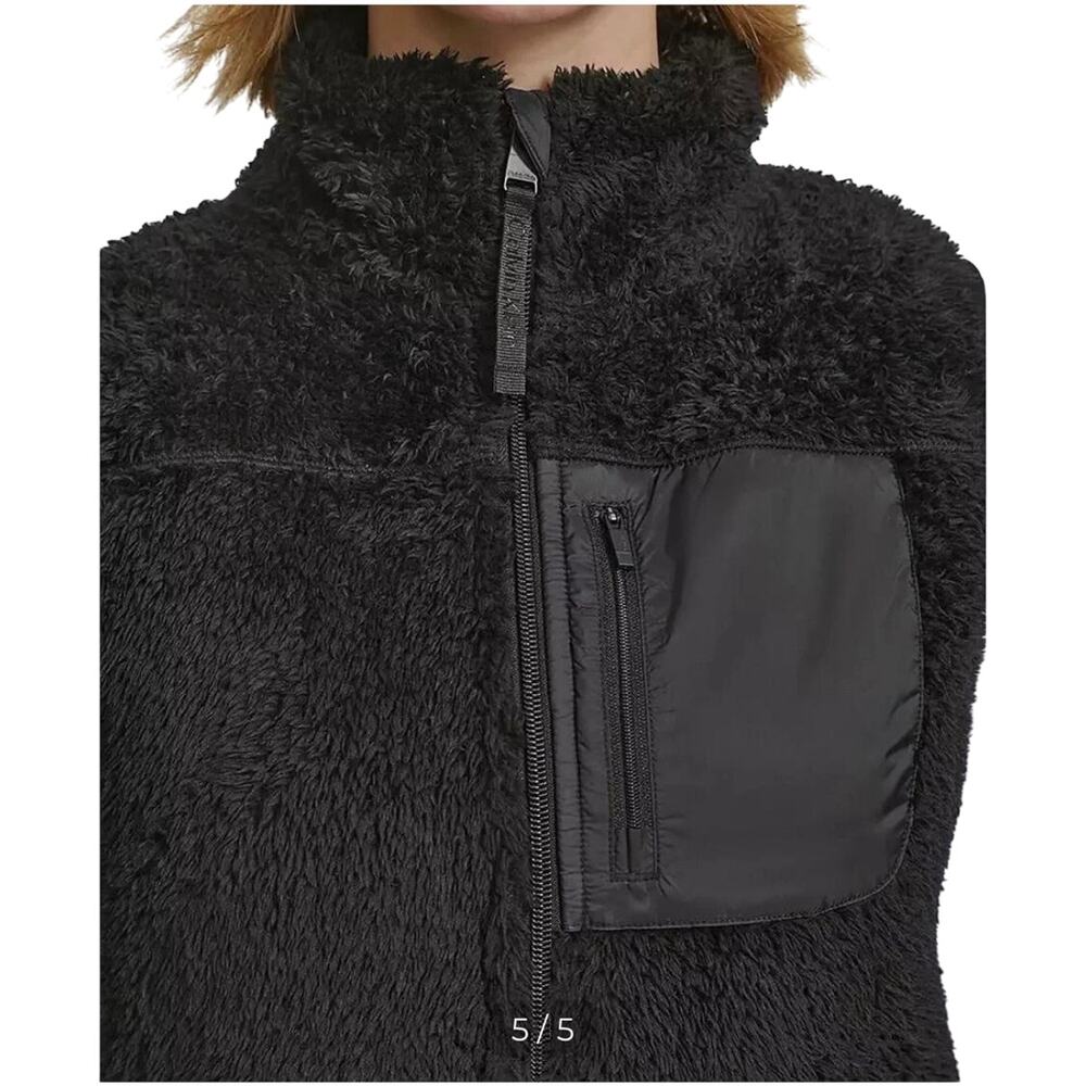 Calvin Klein Performance Women's Sherpa Vest NWT BLACK SIZE M - Picture 3 of 11